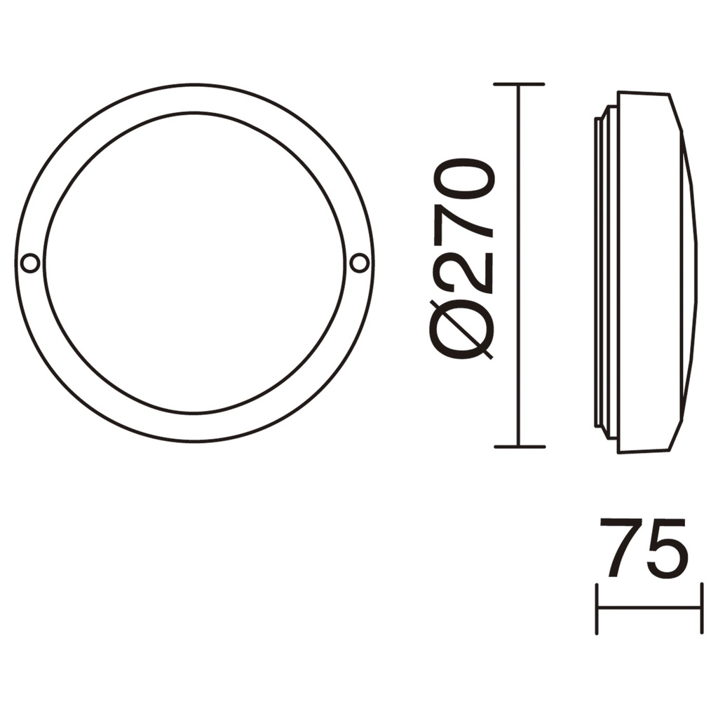 Aplique Tramuntana IP65 E27 2x100W Gris