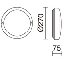 Aplique Tramuntana IP65 E27 2x100W Gris
