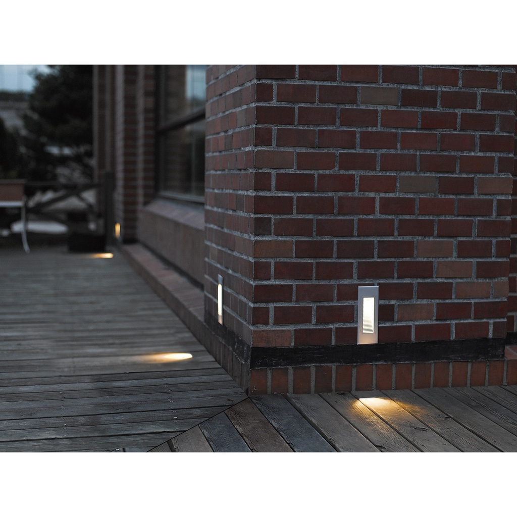 Empotrado en muro DAMBEL IP65 LED 3W 591lm 3000K Antracita