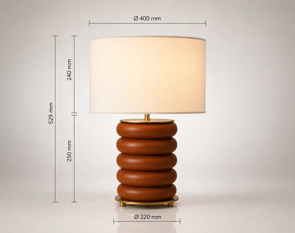 Luminaria de mesa ONUT S para bombillo base E27 no incluido. Pantalla incluida 