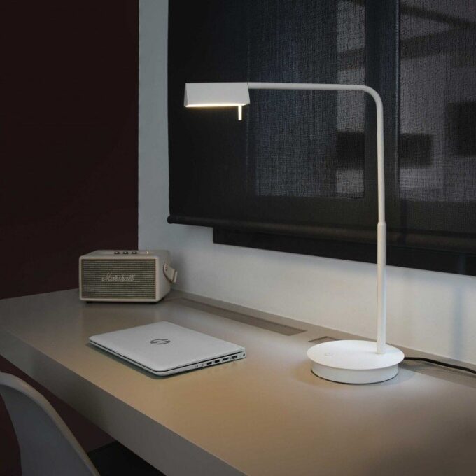Academy sobremesa blanco 4w 3000k dimable touch sw. Blanca