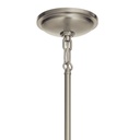 Luminaria decorativa tipo colgante de 1 luz, Ø8" x 12.5", para 1 bombillo E26 de hasta 75W, 120V, no incluido.