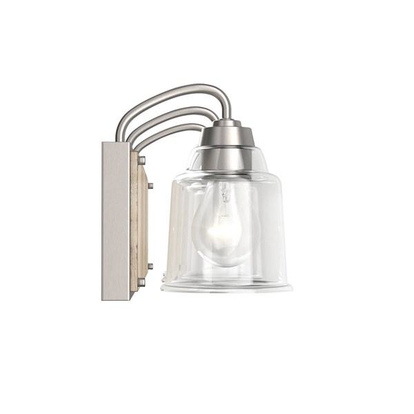 Luminaria decorativa tipo tocador de 3 luces, 22" x 8", para 3 bombillos E26 de hasta 60W, 120V, regulable, no incluidos.