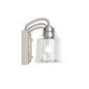Luminaria decorativa tipo tocador de 3 luces, 22" x 8", para 3 bombillos E26 de hasta 60W, 120V, regulable, no incluidos.