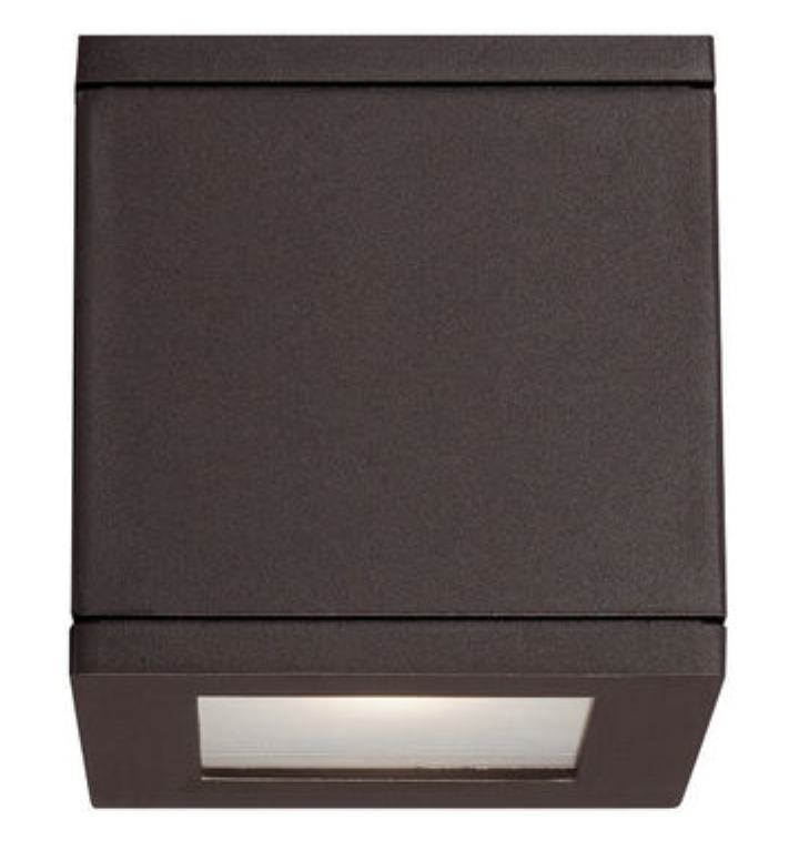 Aplique de pared Rubix LED cubo 30W 1400Lm doble haz de luz Bronze
