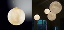 Luminaria decorativa colgante Luna 120cm, para bombillo E27