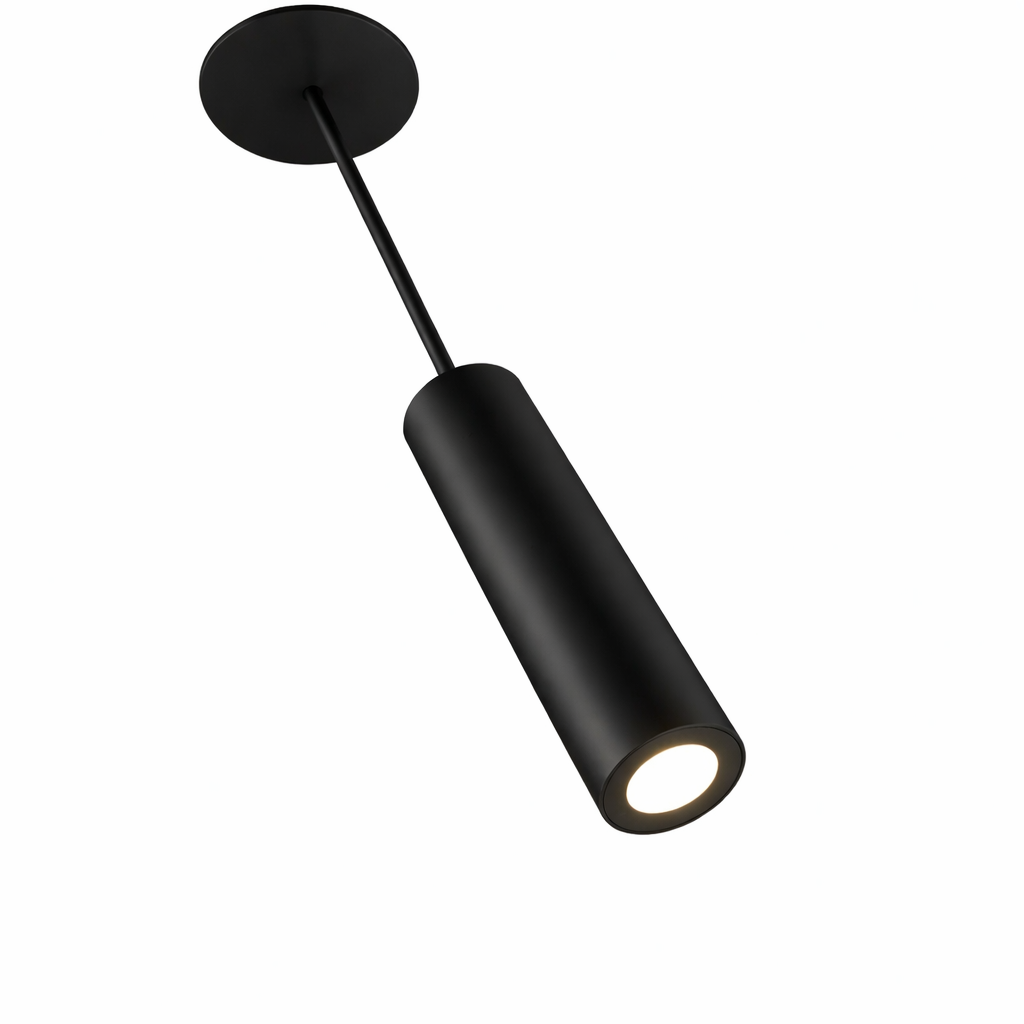 Luminaria decorativa colgante Caliber, 12W 709Lm, 120V-277V. Negro