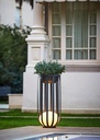 Lampara de pie estructura de metal negra BOLS P-4027X