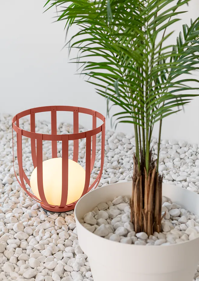 Lampara de pie estructura metalica BOLS P-4028X oxide red