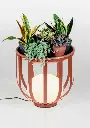 Lampara de pie estructura metalica BOLS P-4028X oxide red