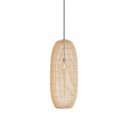 Luminaria tipo colgante decorativa natural small, Ø39 cm x 88 cm alto, para 1 bombillo E27