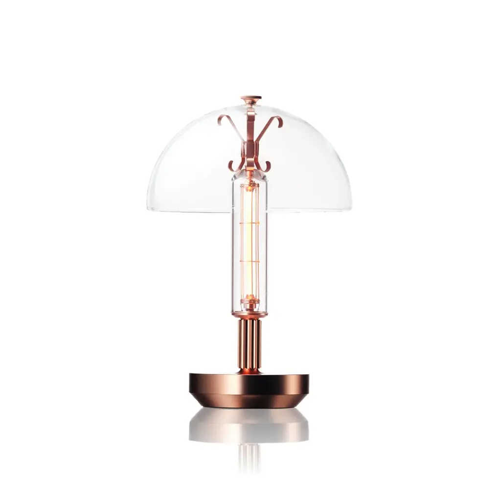  Lámpara de mesa pantalla de cristal Barcarolle 265, Cobre (Copper)