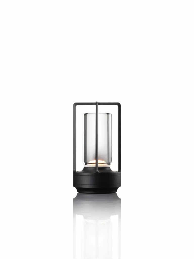 Luminaria decorativa / de mesa, Ø89 x 165 mm (175 mm incluyendo base de carga), LED integrado, 1900K / 2300K / 2400K, CRI Ra95+.