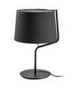 Lampara de mesa Berni, 1XE27 (no incluido), custom pantalla Beige Cuerpo Negro.