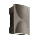 Indoor / outdoor wall sconce, 9" height, integrated 28W LED, 900LM, 3000K, 90 CRI.