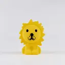 Lion-shaped lamp, First Light LION, made of soft silicone, BPA-free, rechargeable via USB-C cable, 15 x 15 x 23 cm, 6 brightness levels, 2700K LED. White.
