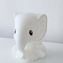 Elephant-shaped lamp, ANANA XL, made of durable polyethylene.  2700K LED. 