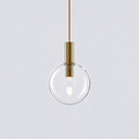 Divina Clear, brushed gold fitting, 2,5 m beige cable, USA
with canopy