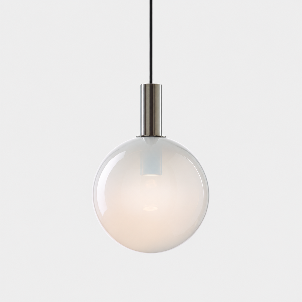Divina white, brushed silver fitting, 2,5 m black cable,
USA with canopy 