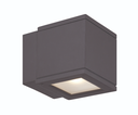 Luminaria tipo Aplique de pared decorativo, LED integrado, 5" x 6.5" x 5", 31W, 1890LM, 3000K, CRI 90. DIM: ELV 100-10% / 0-10V 100-5%, 120-277V, Wet Location,  certificación ETL / cETL / IP65 / Title 24 JA8.