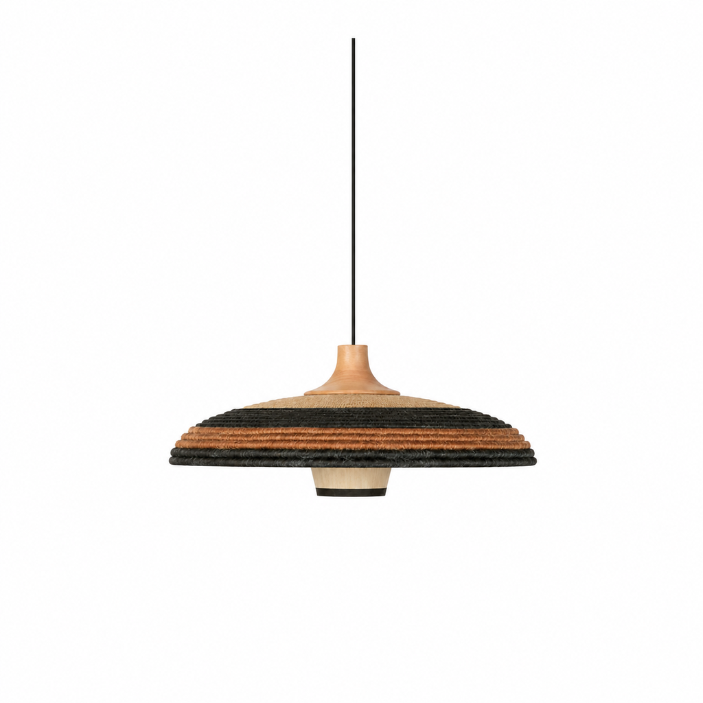 Luminaria colgante decorativa 23.6"W x 8.3"H para bombillo E27 (no incluido)