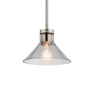 Luminaria decorativa tipo mini colgante de 1 luz, Ø8", para 1 bombillo E26, 120V, regulable, no incluido.