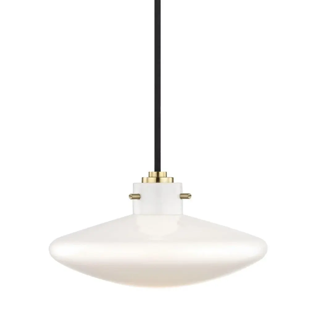 Decorative pendant luminaire, Ø9.5" x 5.25", for 1 x G9 LED bulb up to 4W, 120VAC.