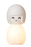 Japanese doll-shaped lamp, KOKESHI XL, made of hard polyethylene, includes a kit containing an adapter + power cable with touch dimming button, 6 brightness settings, 2700K LED.