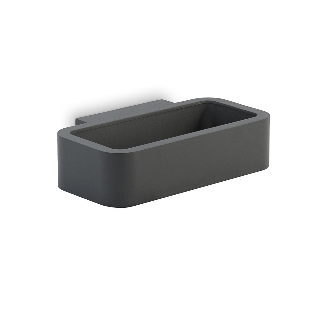 Outdoor wall sconce, 55 x 220 x 130 mm, integrated 7W LED COB, 448 nominal lumens / 283 total lumens, 3000K, CRI 80
