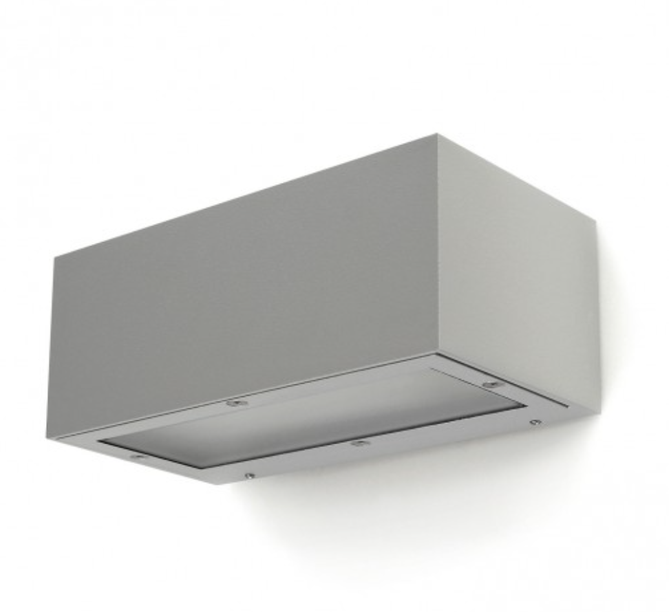 Outdoor wall sconce, 82 x 206 x 110 mm, for E27 lamp up to 20W, with symmetrical direct light emission